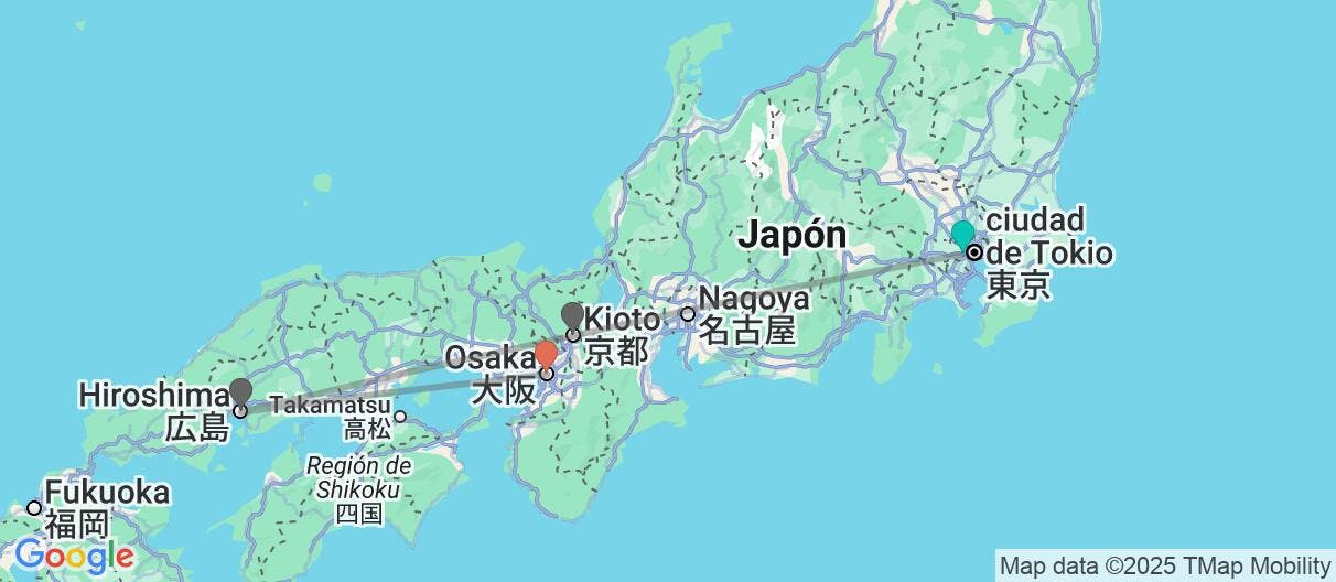 Map of Templos y Fuji: Ruta Emblemática de Japón